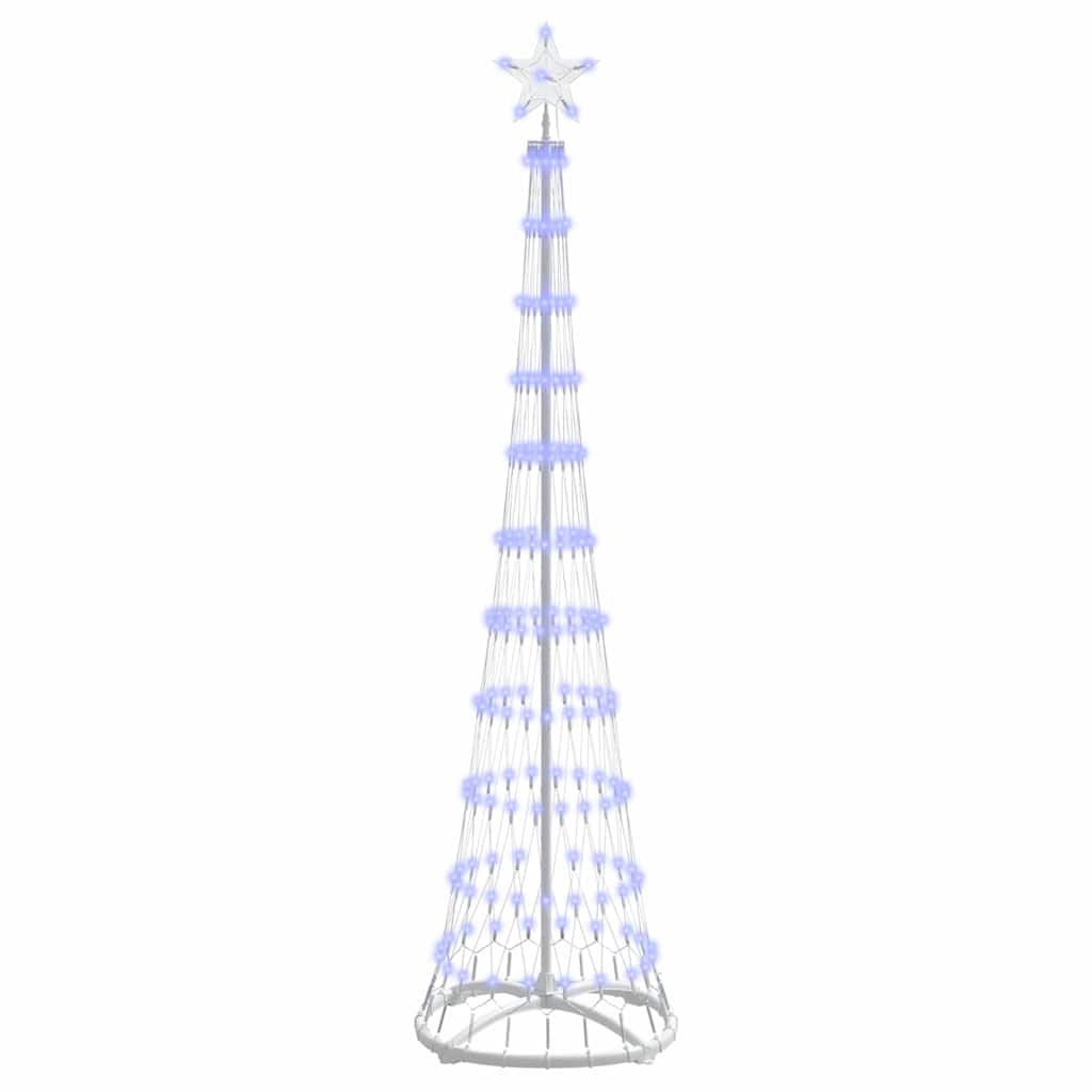 Vidaxxl LED-Weihnachtsbaum mit 230 LED blau 51 x 51 x 190 cm Metall