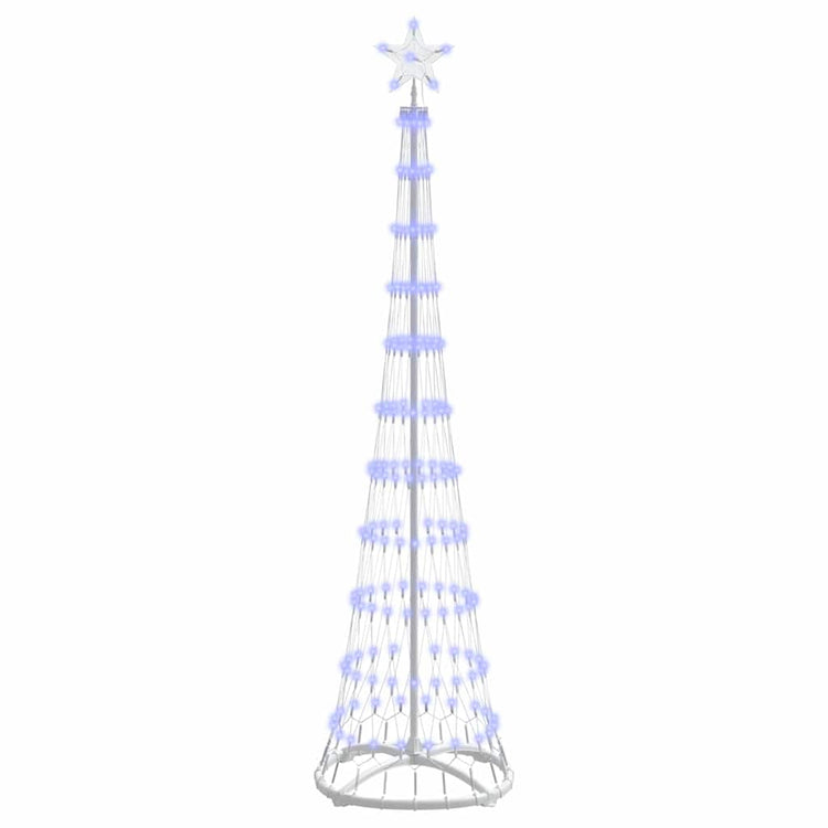 Vidaxxl LED-Weihnachtsbaum mit 230 LED blau 51 x 51 x 190 cm Metall