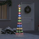 Vidaxxl LED-Weihnachtsbaum mit 230 LEDs, mehrfarbig, 51 x 51 x 190 cm, Metall