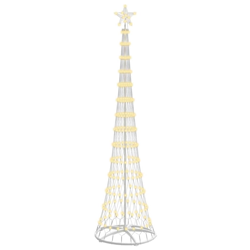 Vidaxxl LED-Weihnachtsbaum mit 290 LED warmweiß 70 x 70 x 250 cm aus Metall