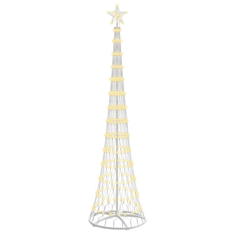 Vidaxxl LED-Weihnachtsbaum mit 290 LED warmweiß 70 x 70 x 250 cm aus Metall