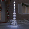 Vidaxxl LED-Weihnachtsbaum mit 290 LED kaltweiß 70 x 70 x 250 cm aus Metall