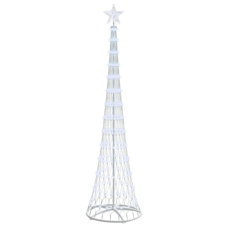 Vidaxxl LED-Weihnachtsbaum mit 290 LED kaltweiß 70 x 70 x 250 cm aus Metall