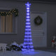 VidaXL LED-Weihnachtsbaum mit 290 LED blau 70 x 70 x 250 cm Metall