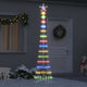 Vidaxxl LED-Weihnachtsbaum mit 290 LEDs, mehrfarbig, 70 x 70 x 250 cm, Metall
