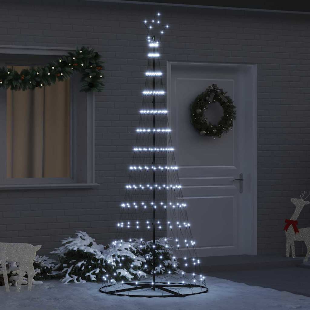 VidaXL LED-Weihnachtsbaum mit 295 LEDs mit standardmäßig kaltweißem 250 cm Metall