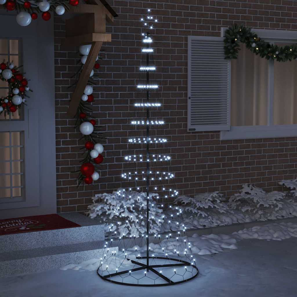 VidaXL LED-Weihnachtsbaum mit 295 LEDs mit standardmäßig kaltweißem 250 cm Metall