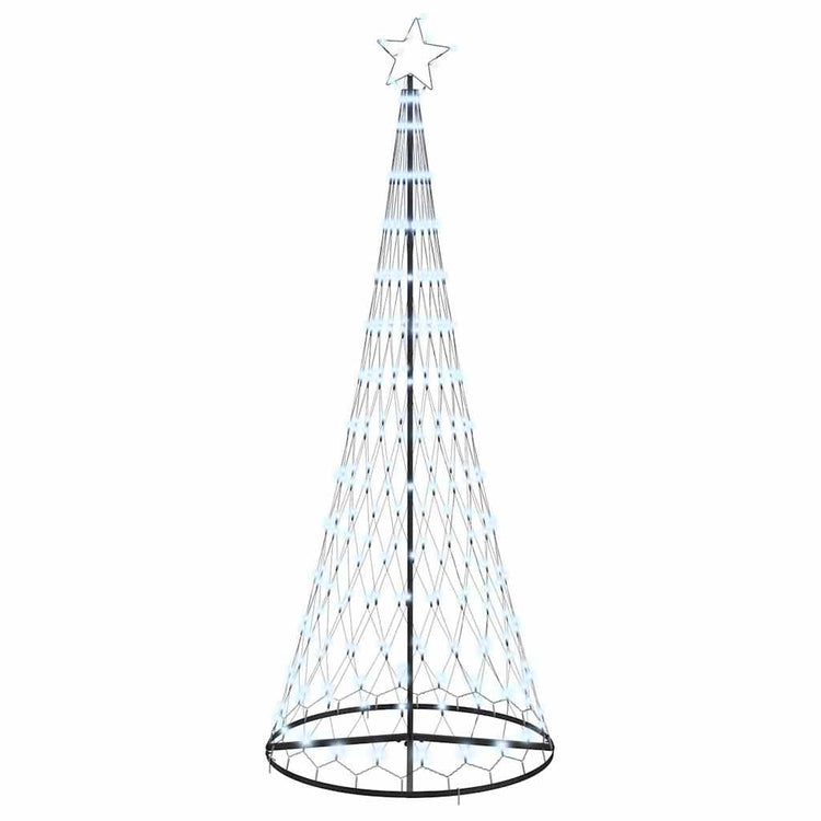 VidaXL LED-Weihnachtsbaum mit 295 LEDs mit standardmäßig kaltweißem 250 cm Metall