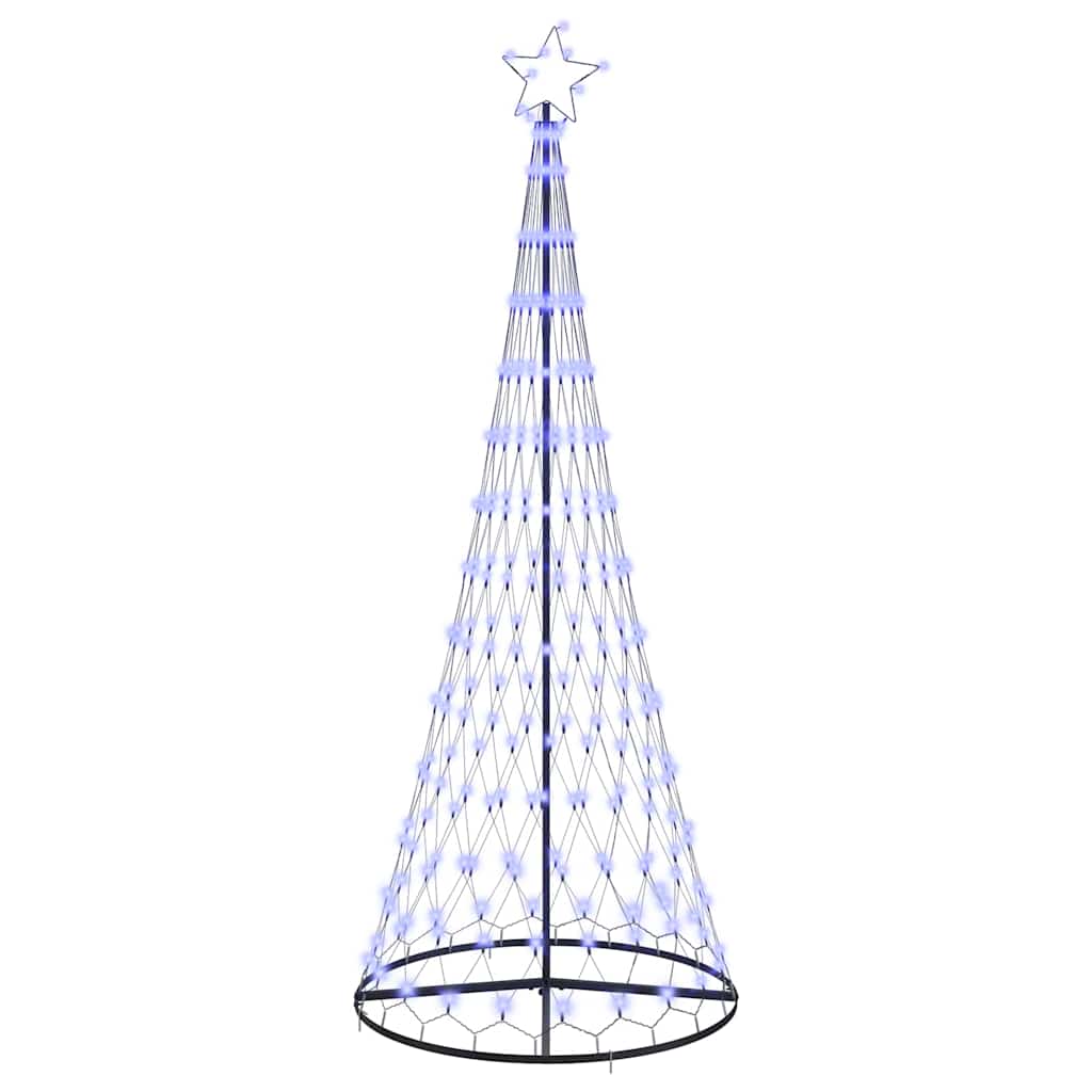 VidaXL LED-Weihnachtsbaum mit 295 LEDs mit Standard-Blau 250 cm Metall