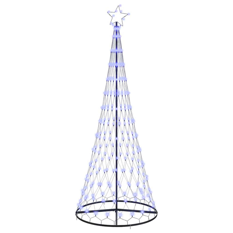 VidaXL LED-Weihnachtsbaum mit 295 LEDs mit Standard-Blau 250 cm Metall