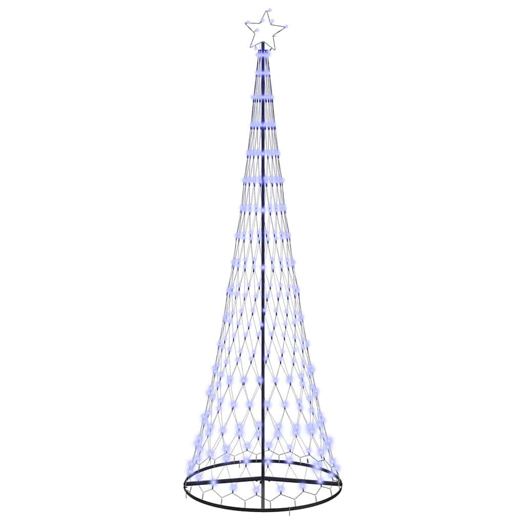 VidaXL LED-Weihnachtsbaum mit 355 LEDs mit standardmäßigem blauen 184,5 cm langen Metall