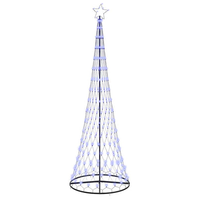 VidaXL LED-Weihnachtsbaum mit 355 LEDs mit standardmäßigem blauen 184,5 cm langen Metall