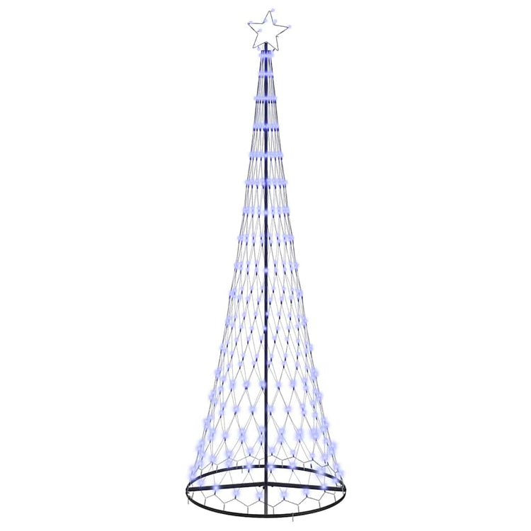 VidaXL LED-Weihnachtsbaum mit 355 LEDs mit standardmäßigem blauen 184,5 cm langen Metall