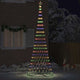 VidaXL LED-Weihnachtsbaum mit 455 LEDs, mehrfarbig, 184,5 cm, Metall