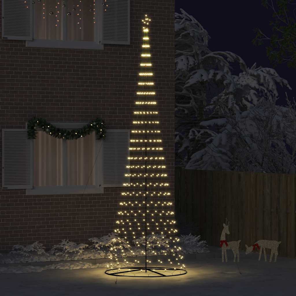 VidaXL LED-Weihnachtsbaum mit 555 LEDs mit standardmäßig warmweißem 500 cm Metall