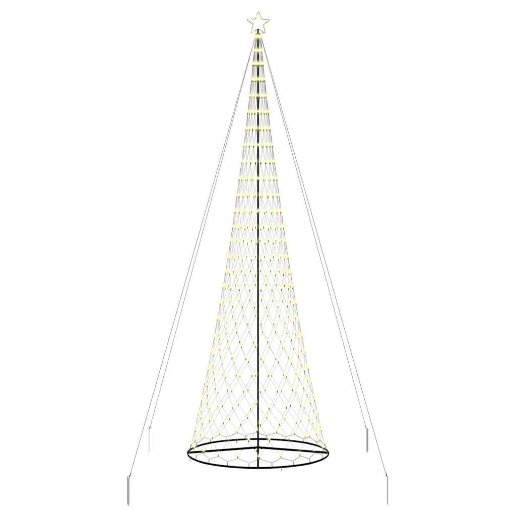 VidaXL LED-Weihnachtsbaum mit 555 LEDs mit standardmäßig warmweißem 500 cm Metall
