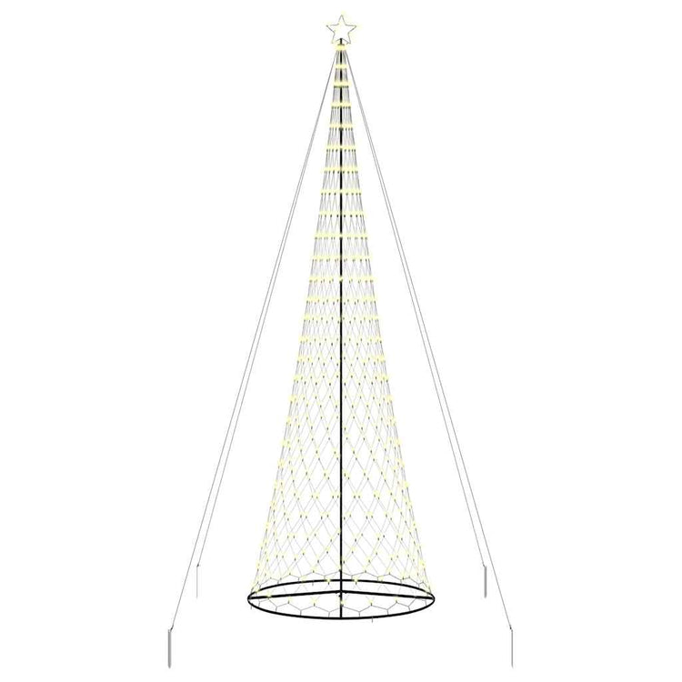 VidaXL LED-Weihnachtsbaum mit 555 LEDs mit standardmäßig warmweißem 500 cm Metall