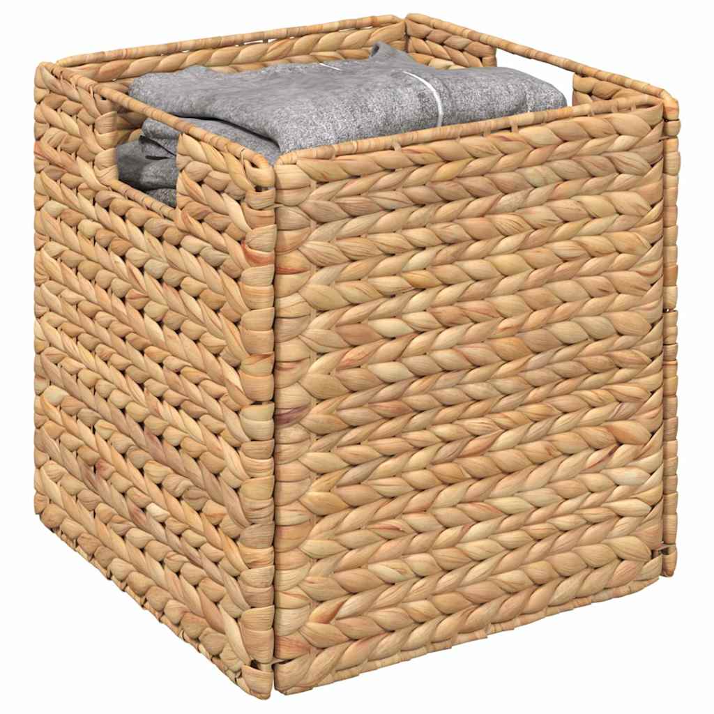 Vidaxl Aufbewahrungskörbe 2 Stück natur 28 x 28 x 28 cm Wasserhyazinthe