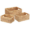 Vidaxl Aufbewahrungskörbe 3 Stück natur 40 x 30 x 18 cm Wasserhyazinthe