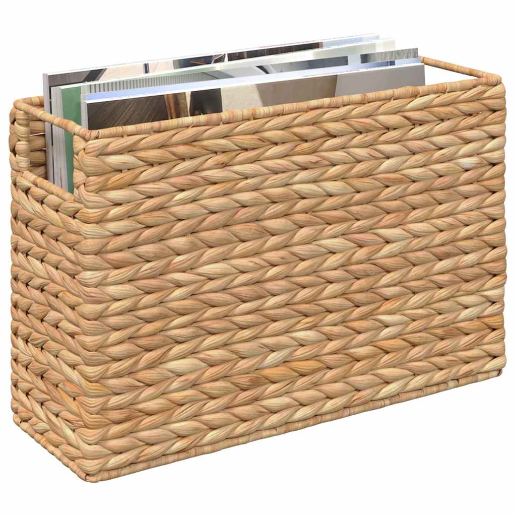 Vidaxl Zeitschriftenkörbe 2 Stück natur 39 x 14 x 25 cm Wasserhyazinthe