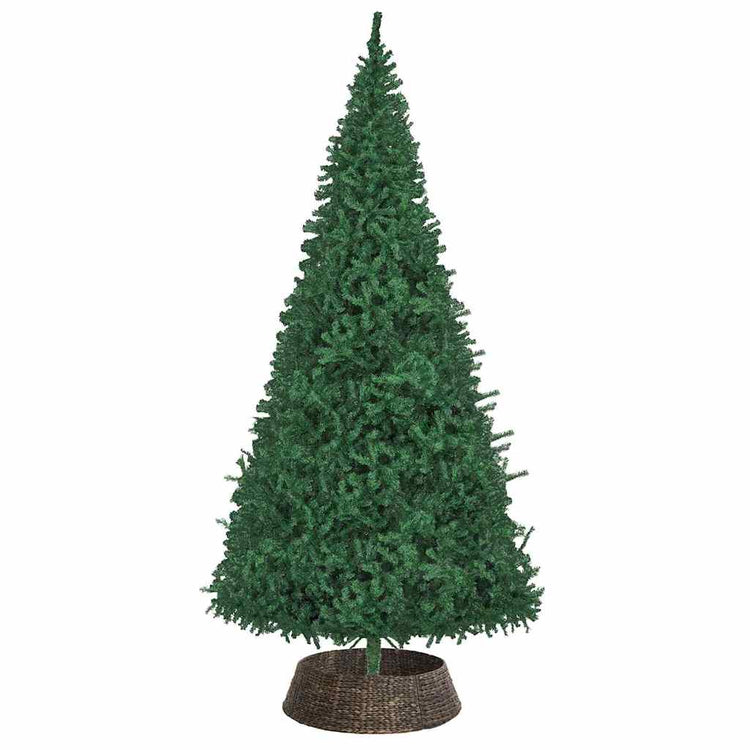 Vidaxx Christbaumkragen Schwarz 105 x 105 x 28 cm Wasserhyazinthe