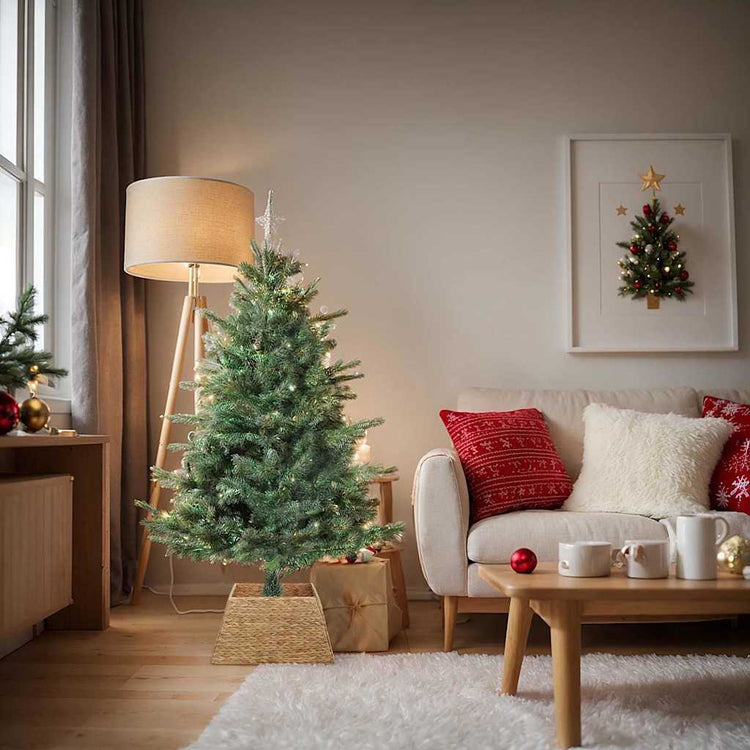 Vidaxx Weihnachtsbaumkragen braun 50 x 50 x 25 cm Wasserhyazinthe