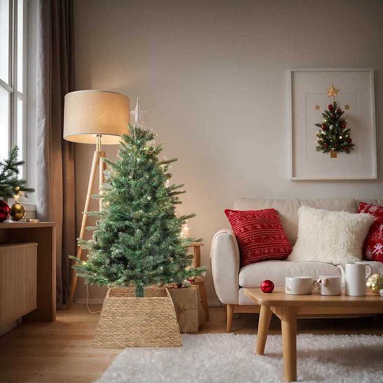 Vidaxx Weihnachtsbaumkragen braun 70 x 70 x 28 cm Wasserhyazinthe