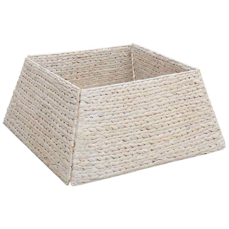 Vidaxx Weihnachtsbaumkragen weiß 60 x 60 x 28 cm Wasserhyazinthe