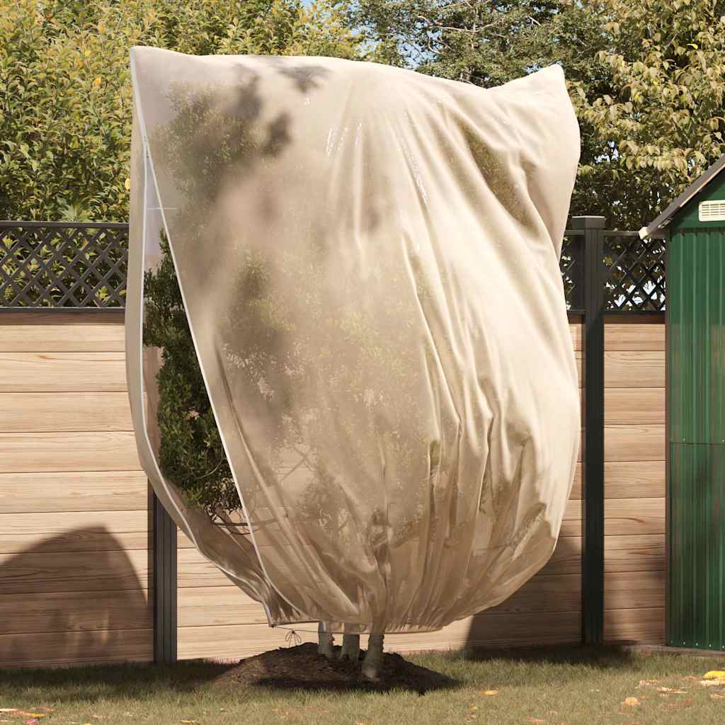 Vidaxx Frostschutz-Pflanzenvliesabdeckungen 3 Stück beige 2,4 x 2 m