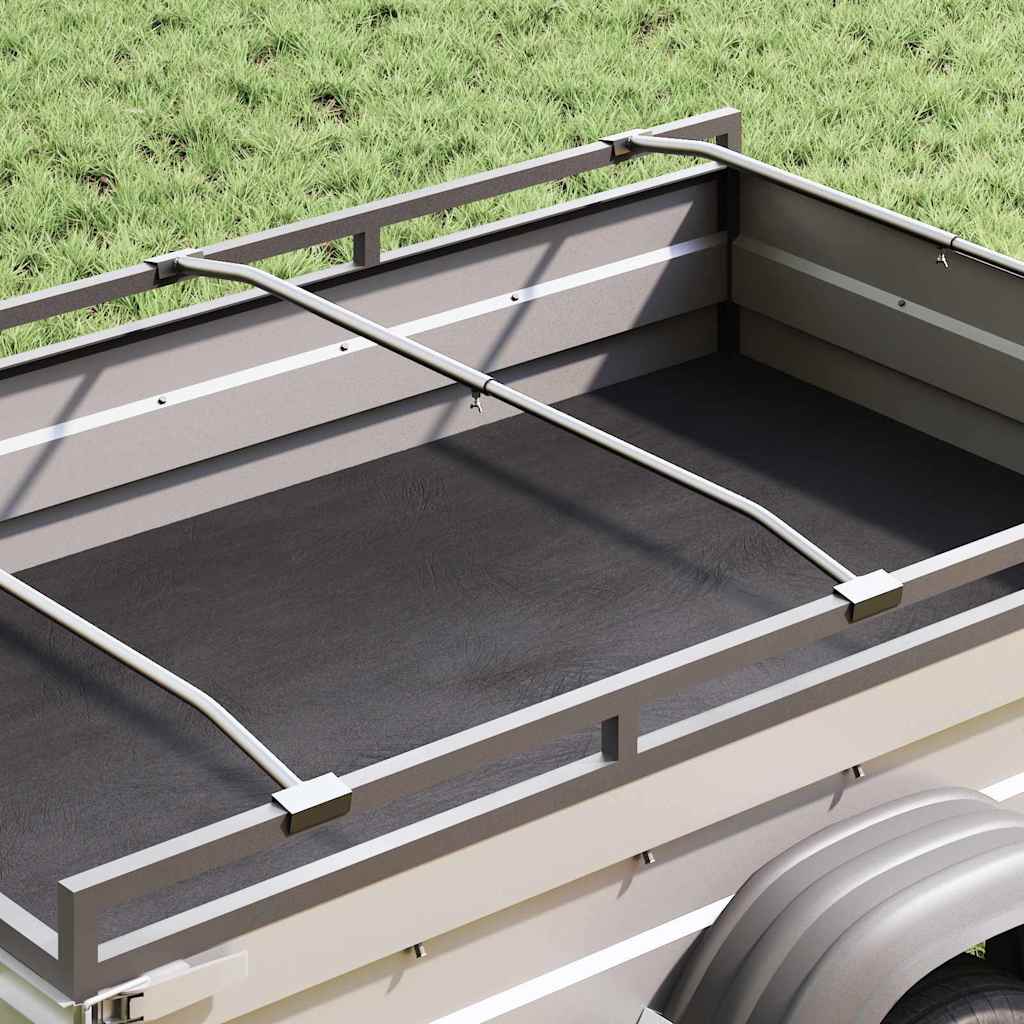 Vidaxx Planenbefestigung für Anhänger 2 Stück Silber 100-145 cm