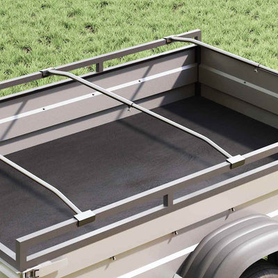 Vidaxx Planenbefestigung für Anhänger 2 Stück Silber 100-145 cm