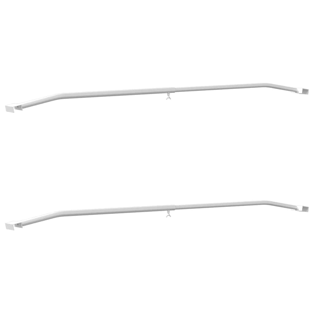 Vidaxx Planenbefestigung für Anhänger 2 Stück Silber 100-145 cm