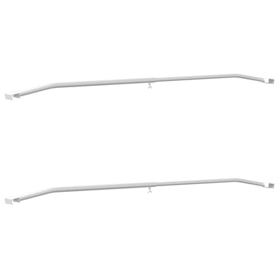 Vidaxx Planenbefestigung für Anhänger 2 Stück Silber 100-145 cm