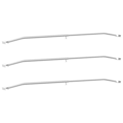 Vidaxx Planenbefestigung für Anhänger 3 Stück Silber 100-145 cm