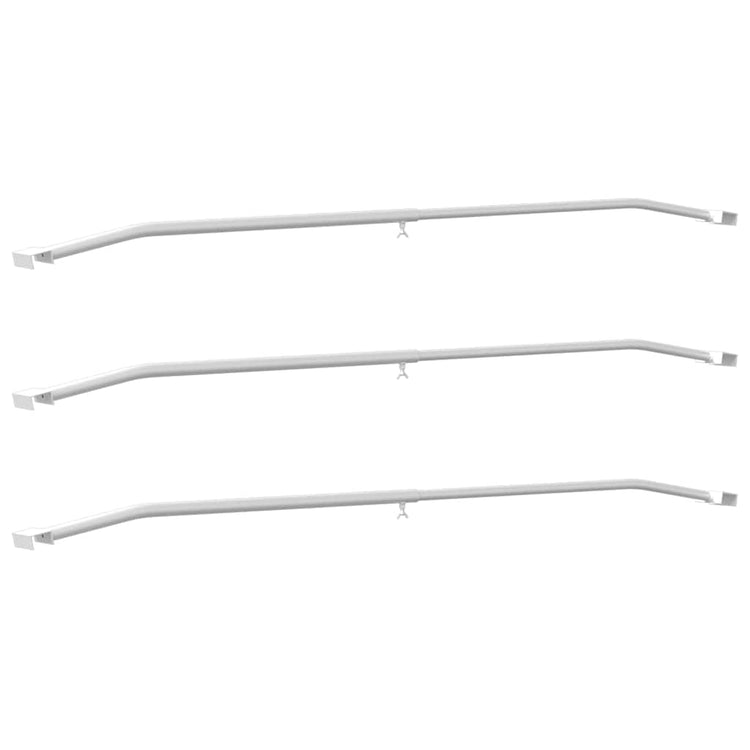 Vidaxx Planenbefestigung für Anhänger 3 Stück Silber 100-145 cm
