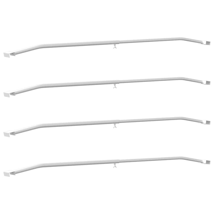 Vidaxx Planenbefestigung für Anhänger 4 Stück Silber 100-145 cm