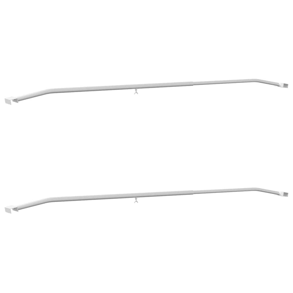 VidaXL Planenbefestigung für Anhänger 2 Stück Silber 130-210 cm