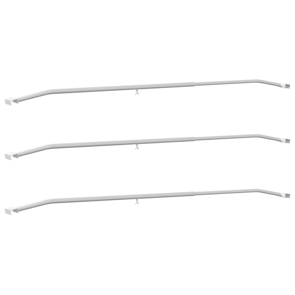Vidaxx Planenbefestigung für Anhänger 3 Stück Silber 130-210 cm