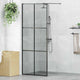 Vidaxx begehbare Duschwand schwarz 80 x 195 cm Hartglas