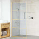 Vidaxx begehbare Duschwand Gold 100 x 195 cm Hartglas