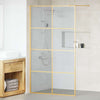 Vidaxx begehbare Duschwand Gold 115 x 195 cm Hartglas
