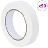 VidaXL Farbabdeckbänder 50 Stück weiß 25 mm x 50 m Papier