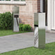 VidaXL Solar-LED-Wegbeleuchtung 2 Stk. Silber Edelstahl