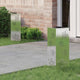 VidaXL Solar-LED-Wegeleuchte 2 Stk. Silber Edelstahl