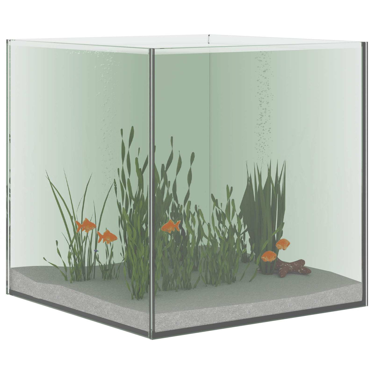 Vidaxx Aquarium mit Stauraum aus transparentem 30 x 30 x 30 cm großem Glas