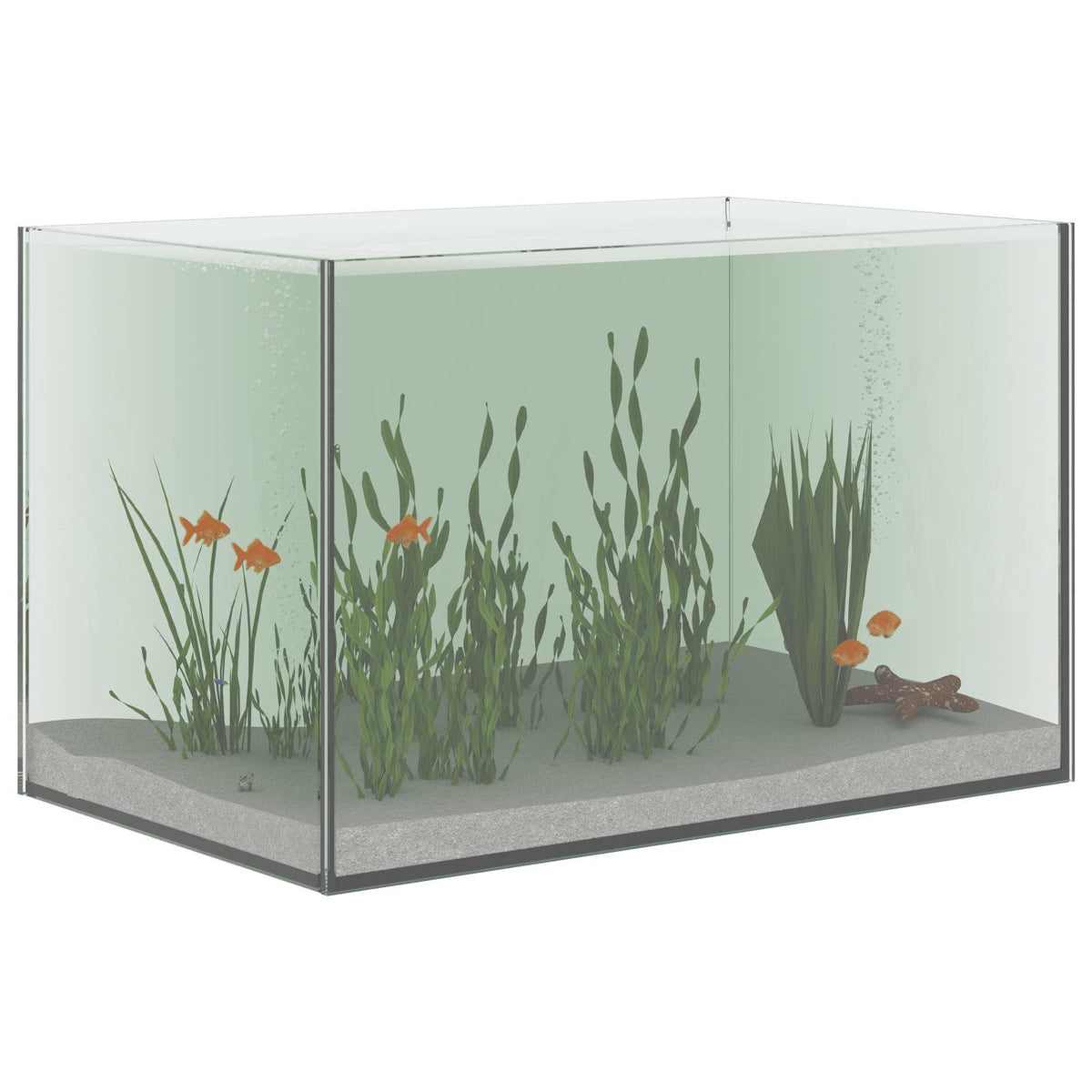 Vidaxx Aquarium mit Aufbewahrung aus transparentem 40 x 25 x 25 cm Glas