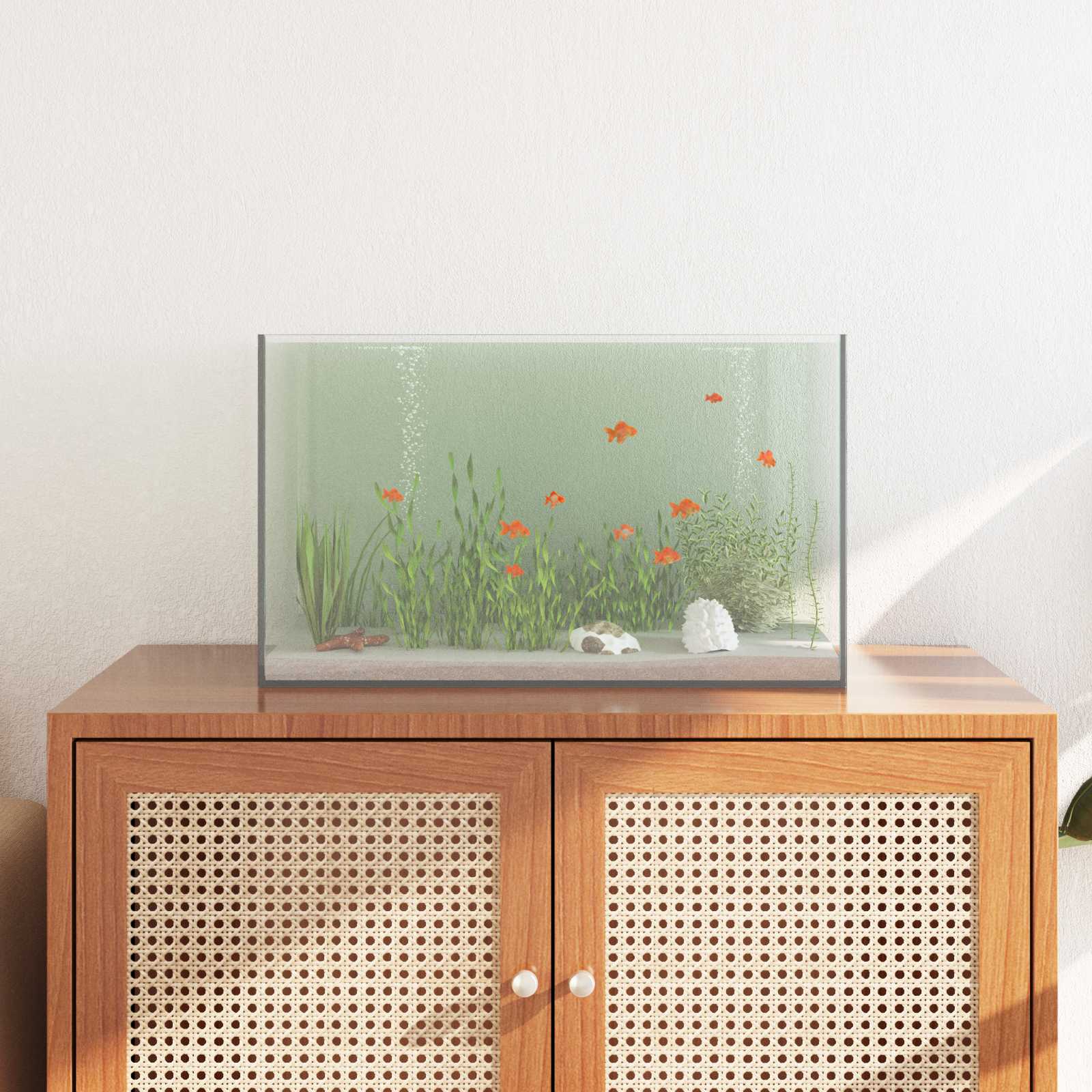 Vidaxx Aquarium mit Stauraum aus transparentem 50 x 30 x 30 cm Glas