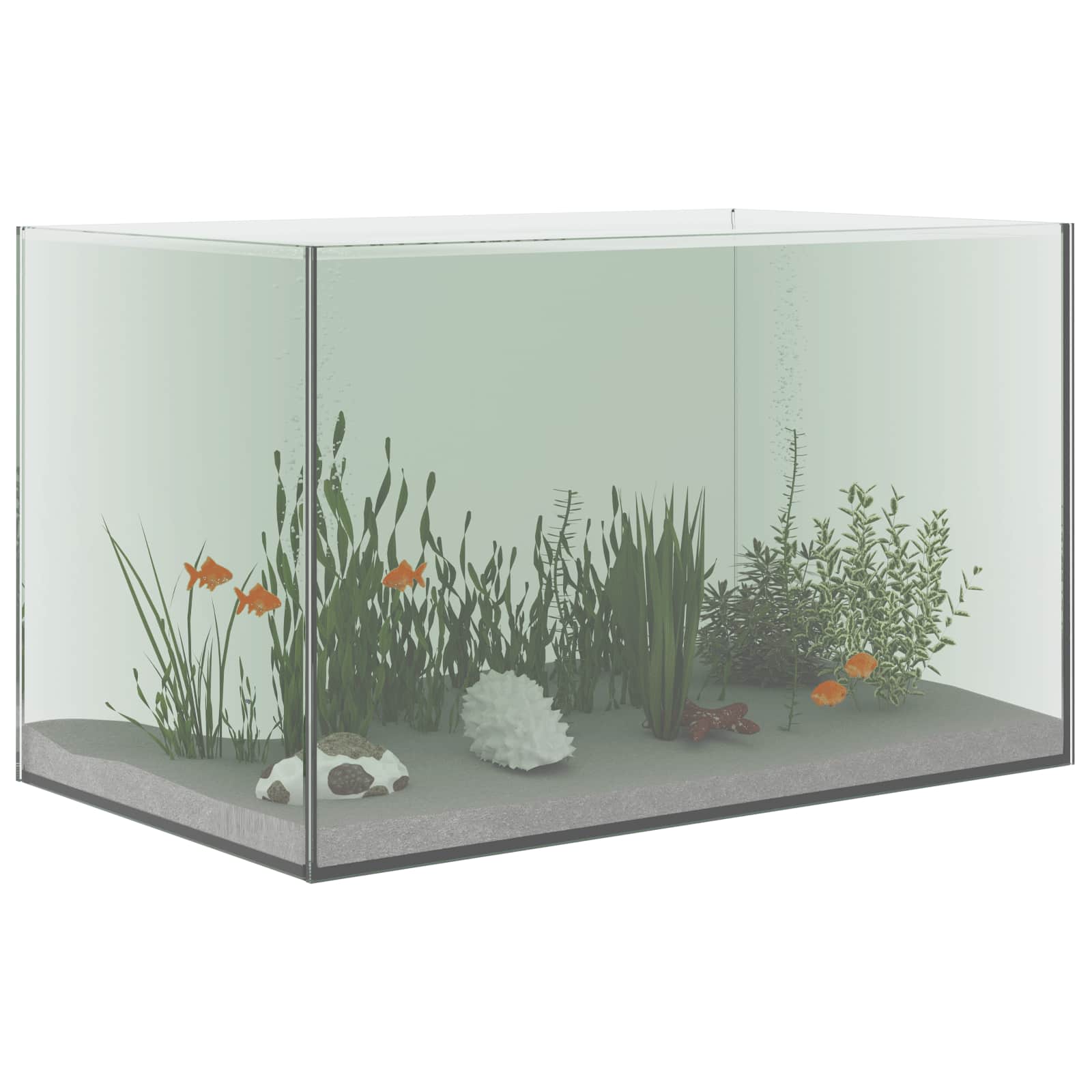 Vidaxx Aquarium mit Stauraum aus transparentem 50 x 30 x 30 cm Glas