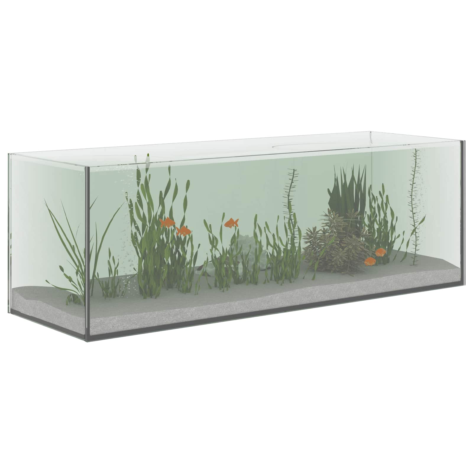 Vidaxx Aquarium mit Stauraum aus transparentem 60 x 20 x 20 cm Glas