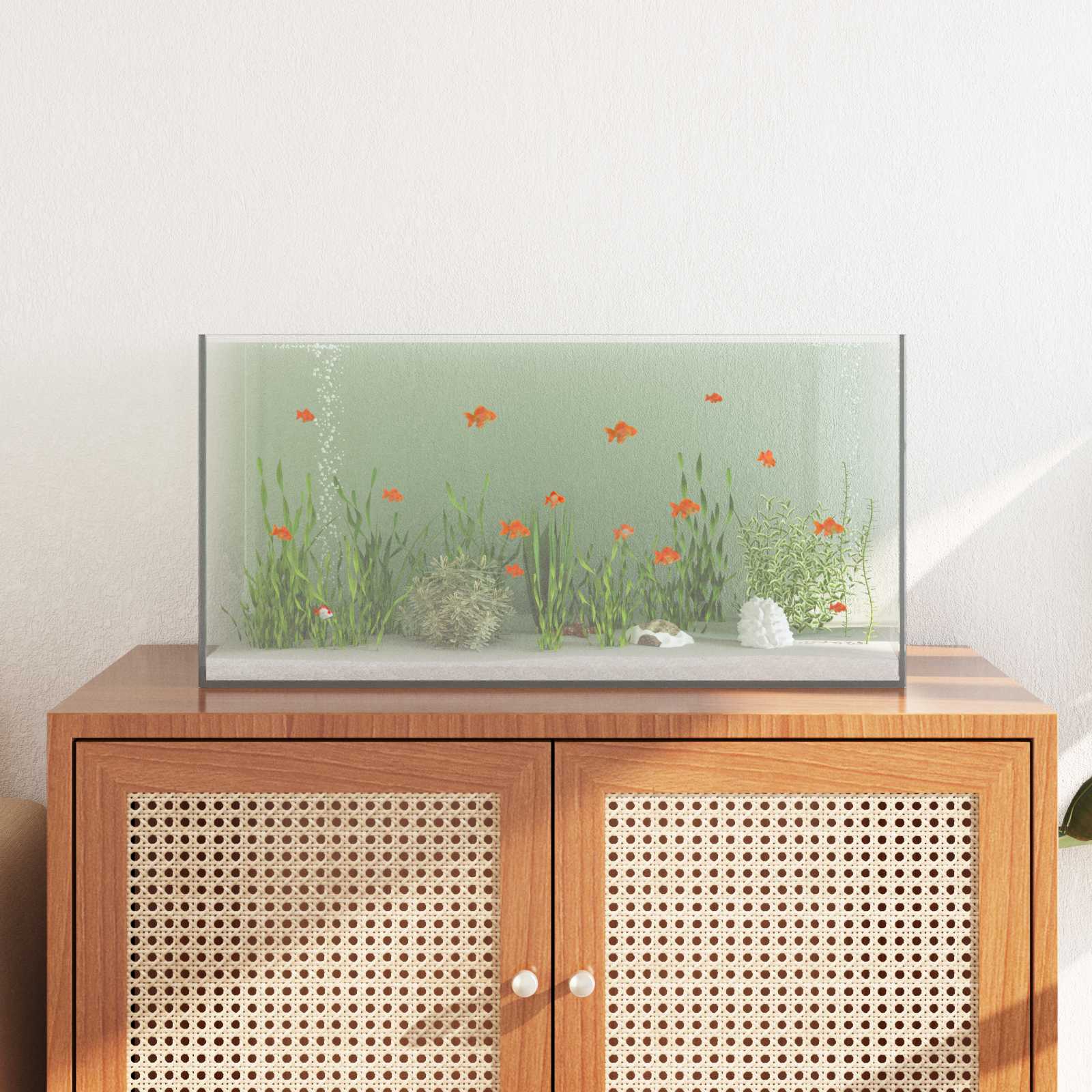 Vidaxx Aquarium mit Stauraum aus transparentem 60 x 30 x 30 cm großem Glas